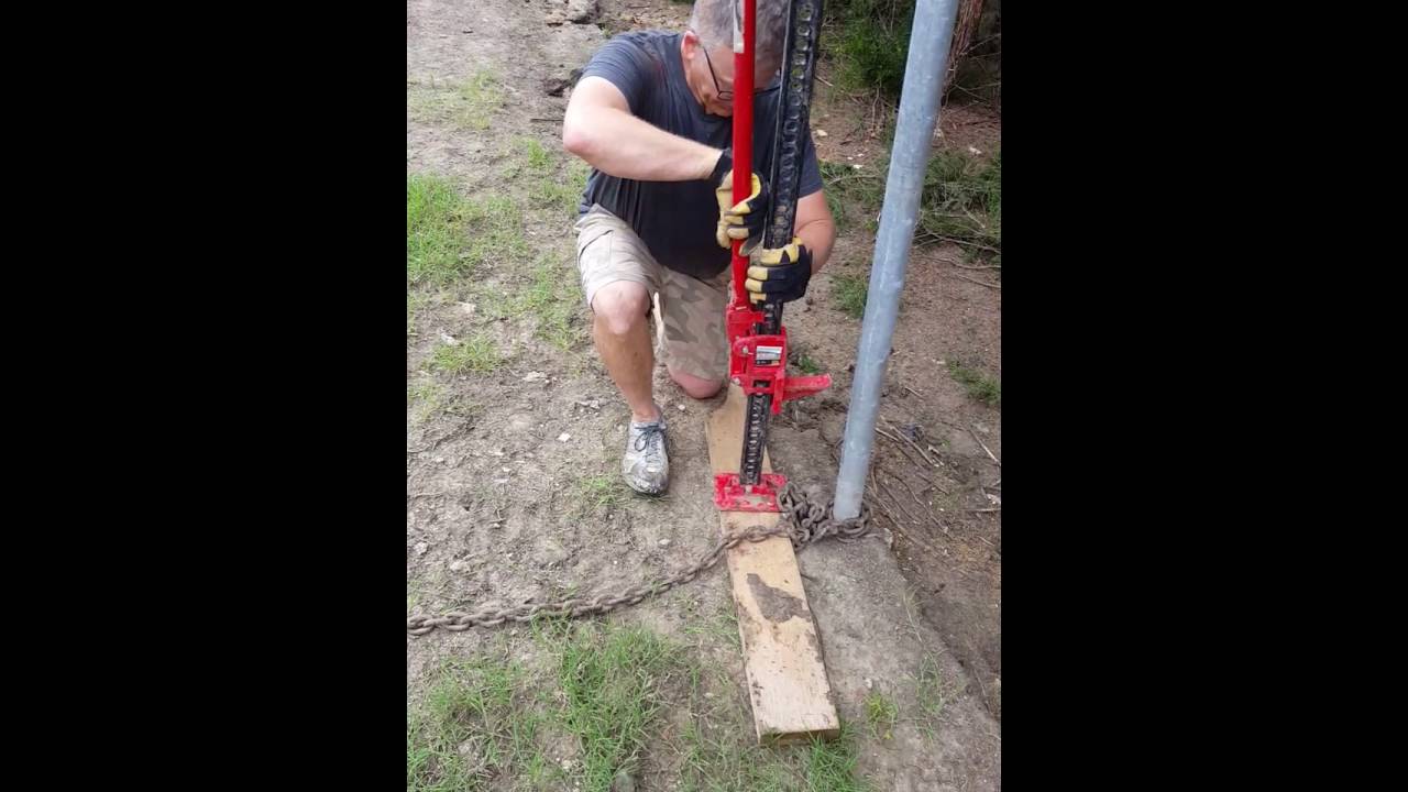 How To Get A Fence Post Out Of The Ground With A Highlift Jack YouTube how-to-get-a-fence-post-out-of-the-ground-with-a-highlift-jack-youtube