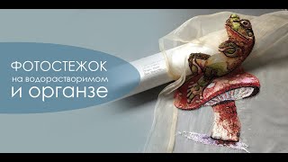 Вышивка в технике фотостежок на водорастворимом и органзе