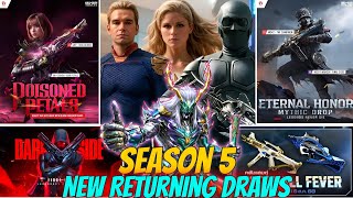 Season 5 All New Returning Lucky Draws 2026 | Mythic VMP+Mythic MG42+ Legendary Draws is Back | CODM