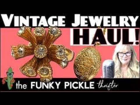 Vintage JEWELRY HAUL 14k Gold Thrift Store FINDS WOW!