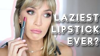 BEST LAZY GIRL LIPSTICK? | REVIEW + SWATCHES BENEFIT DOUBLE THE LIP BEST LAZY GIRL LIPSTICK? | REVIEW + SWATCHES BENEFIT DOUBLE THE LIP