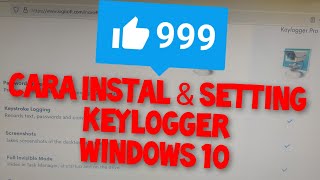 Instal end setting Keylogger windows 10