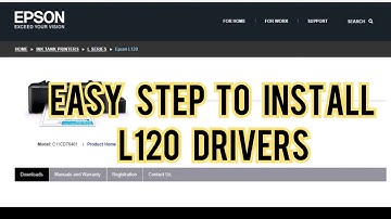 HOW TO INSTALL EPSON L120 DRIVER WITHOUT CD ( EASY TUTORIAL ) 2021