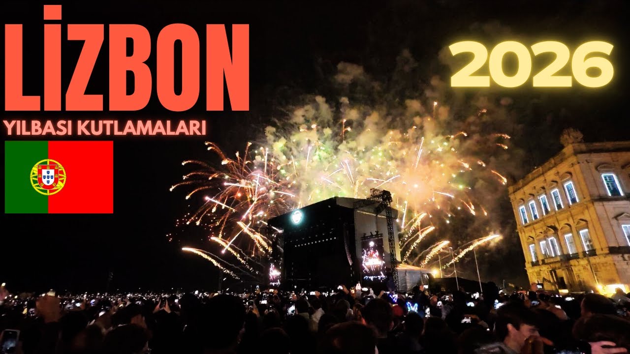 Lizbon'da Muhteşem 2026 Yılbaşı Kutlaması! 🎉 | Yeni Yılın Büyüsüne Kapılın | 🇵🇹
