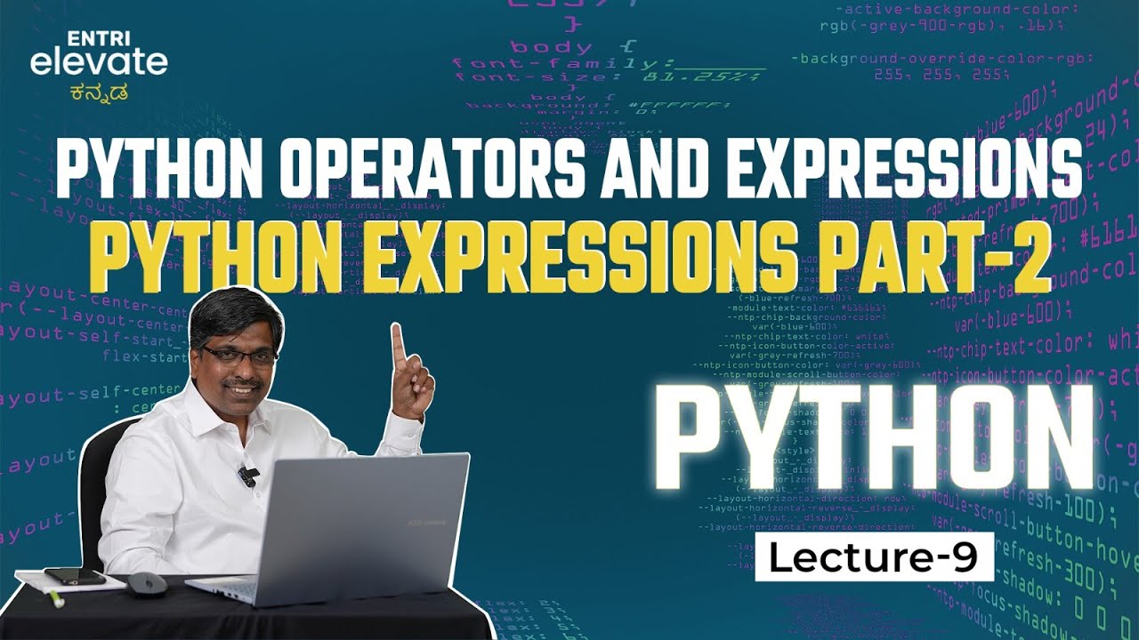 Python Expressions - Part 2 | Python Free Course in Kannada | #9 ...