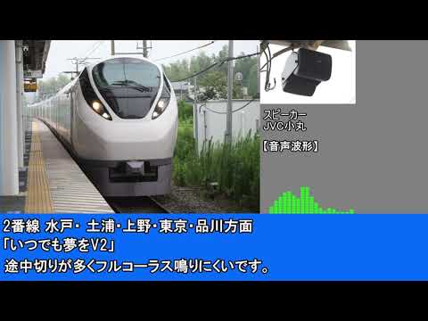 JR常磐線 小木津駅発車メロディー「明日は咲こう花咲こう」・「いつでも夢をV2」