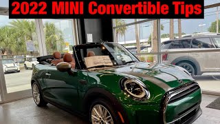 2022 MINI Cooper Convertible Tips
