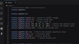 JavaScript Math Object!!