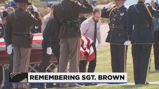 Thousands attend funeral to honor slain Clark County sergeant, Jeremy Brown