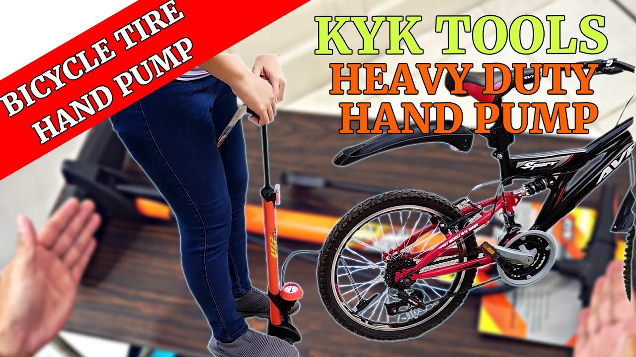 Rugged Bicycle Tire Hand Pump / KYK Tools Heavy Duty Hand Pump YouTube