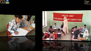 INDIAN ARMY organised a Drawing competition at JAMALYA SADAM EDUCATION TRUST BANWAt....