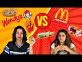 McDONAL'S VS WENDY'S CHALLENGE !WICH FAST FOOD IS THE BEST?