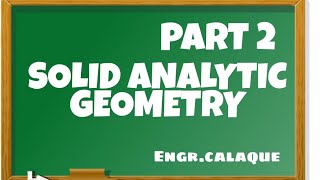 Solid Analytic Geometry 2