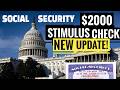 NEW🔥$2000 Stimulus BUT ITS ONLY FOR ✅ Low Income💰4th Stimulus Check Update🎉Social Security📈SSI,SSDI