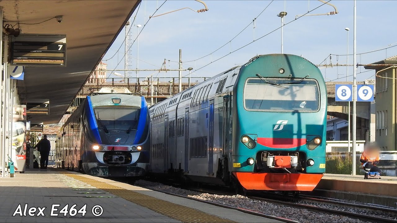 TRENI PASSEGGERI ALLA STAZIONE DI TREVISO CENTRALE
