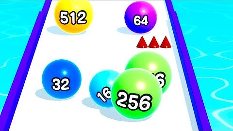 Ball Run 2048 Game Play iOS Android 3D | Play Tiktok video game Ball Run Level 8283 Top 4 Gamer