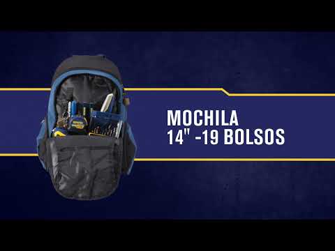 MOCHILA 14" - 19 BOLSOS - 1868158 - IRWIN