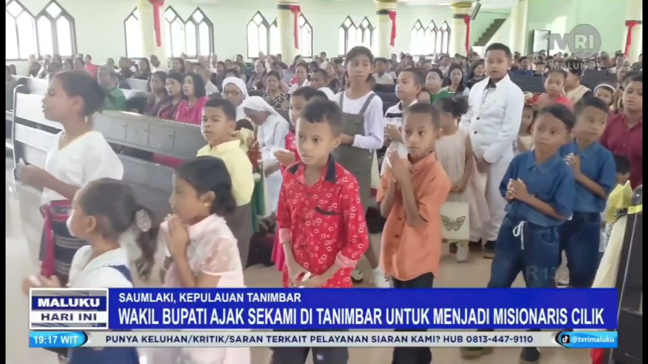 WAKIL BUPATI AJAK SEKAMI DI TANIMBAR UNTUK MENJADI MISIONARIS CILIK YANG TEKUN BERDOA DAN BERDERMA