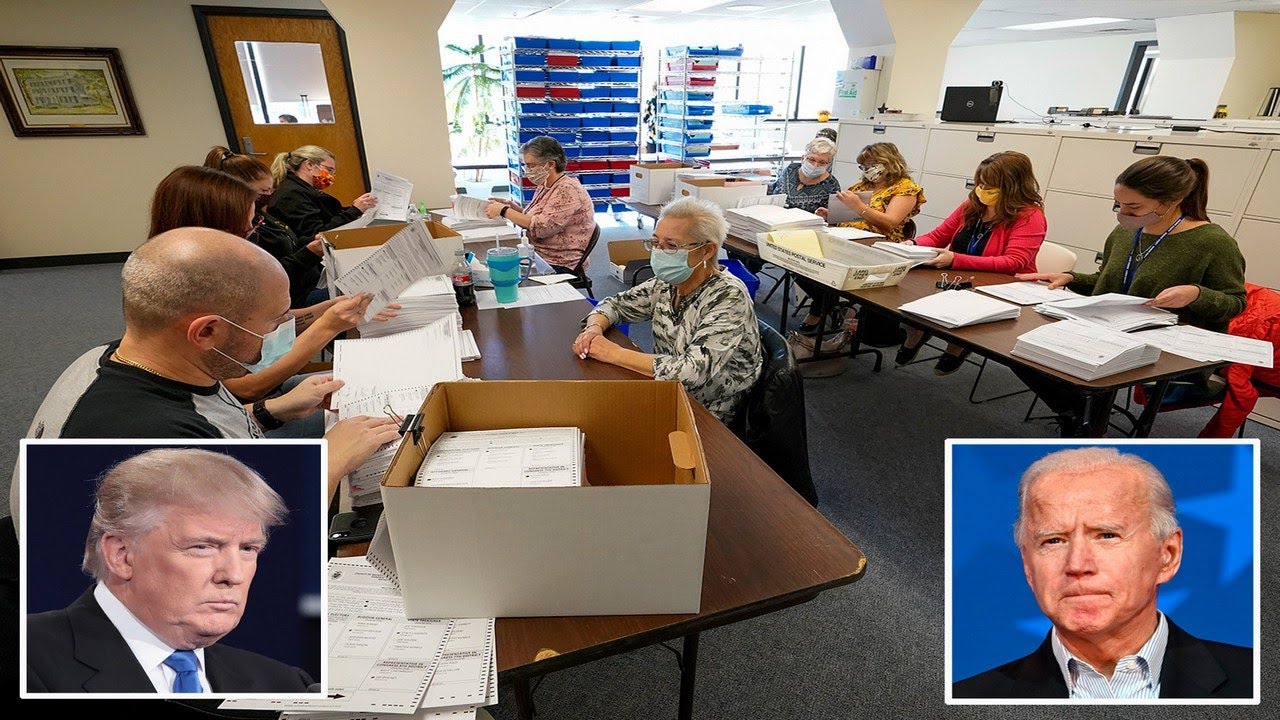 Joe Biden says every vote must be counted and calls for patience in confident message
