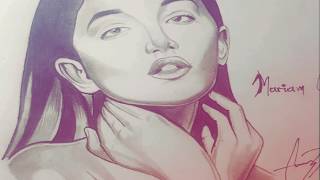 Retrato A Lapiz De Mariam Obregón