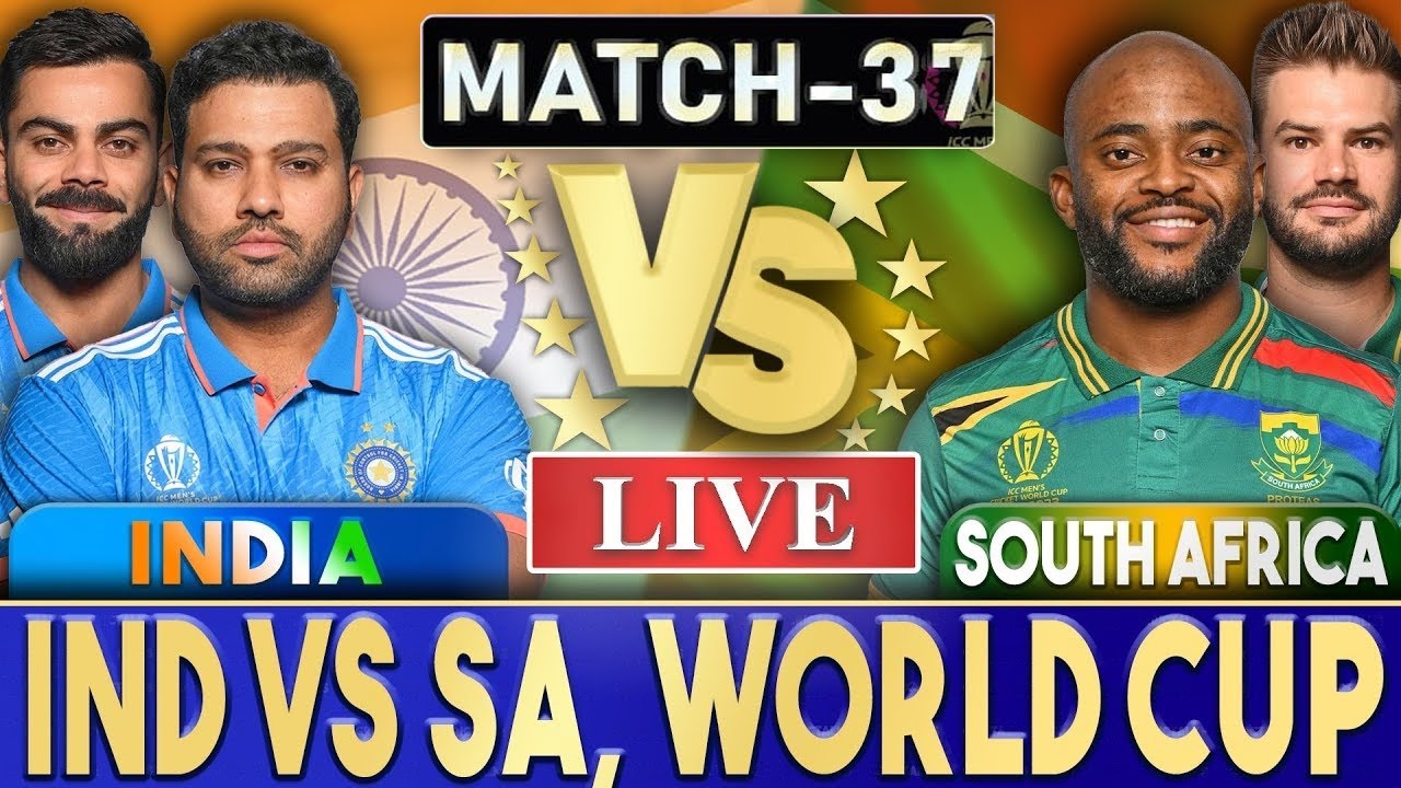India vs South Africa Live Match Score, World Cup 2023 Live Cricket