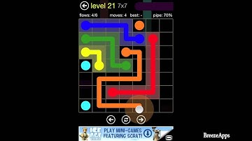 ‪Flow Free 7x7 level 21 (Regular Pack Medium)‬