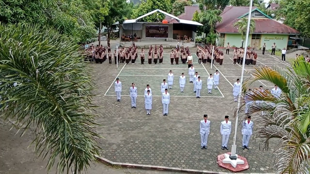 Moment Pengibaran Bendera Last Ceremony, Endingnya bikin hati bergetar #paskibra #paskibraka