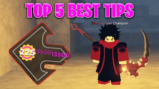 TOP 5 BEST TIPS! | Project Slayers