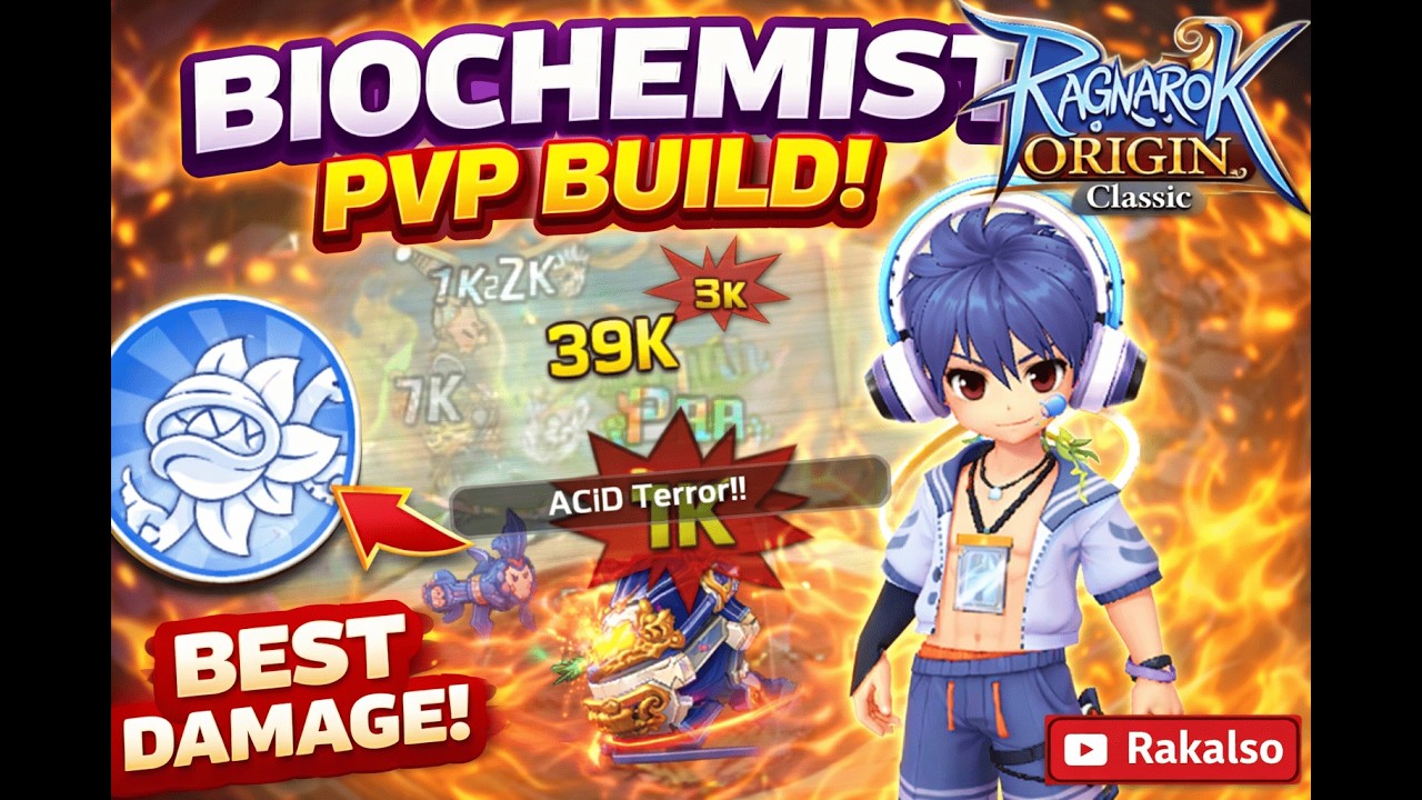 BUILD BIOCHEMIST PVP PALING SAKIT! DAMAGE 39K+ - Ragnarok Origin ...