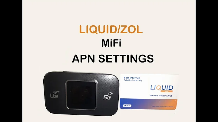 Liquid/Zol APN Settings for 4G/LTE/5G Mifi Router's