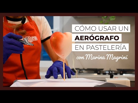 CÓMO USAR UN AERÓGRAFO EN PASTELERÍA | Dekora | Tutorial | Pintar con aerógrafo tus tartas