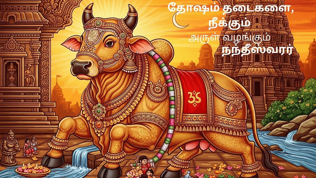 இன்று பிரதோஷம் கேட்க வேண்டிய , தோஷம் தடைகளை  நீக்கும் அருள் வழங்கும் நந்தீஸ்வரர்!