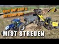 Mist streuen 2024 new holland t7 traktor  annaburger universalstreuer landtechnik landwirtschaft