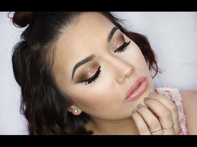 PROM 2015 Rose Gold Smokey Eye + Full ...