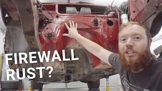 BMW E30 Firewall Rust Inspection + Bulkhead Wiring & Engine Bay Strip Down | 028