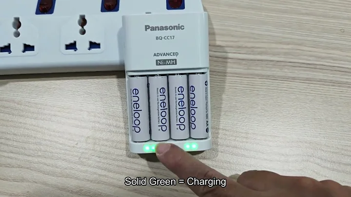 Meanings of Panasonic Eneloop battery Charger Light (Green Light, No Light)