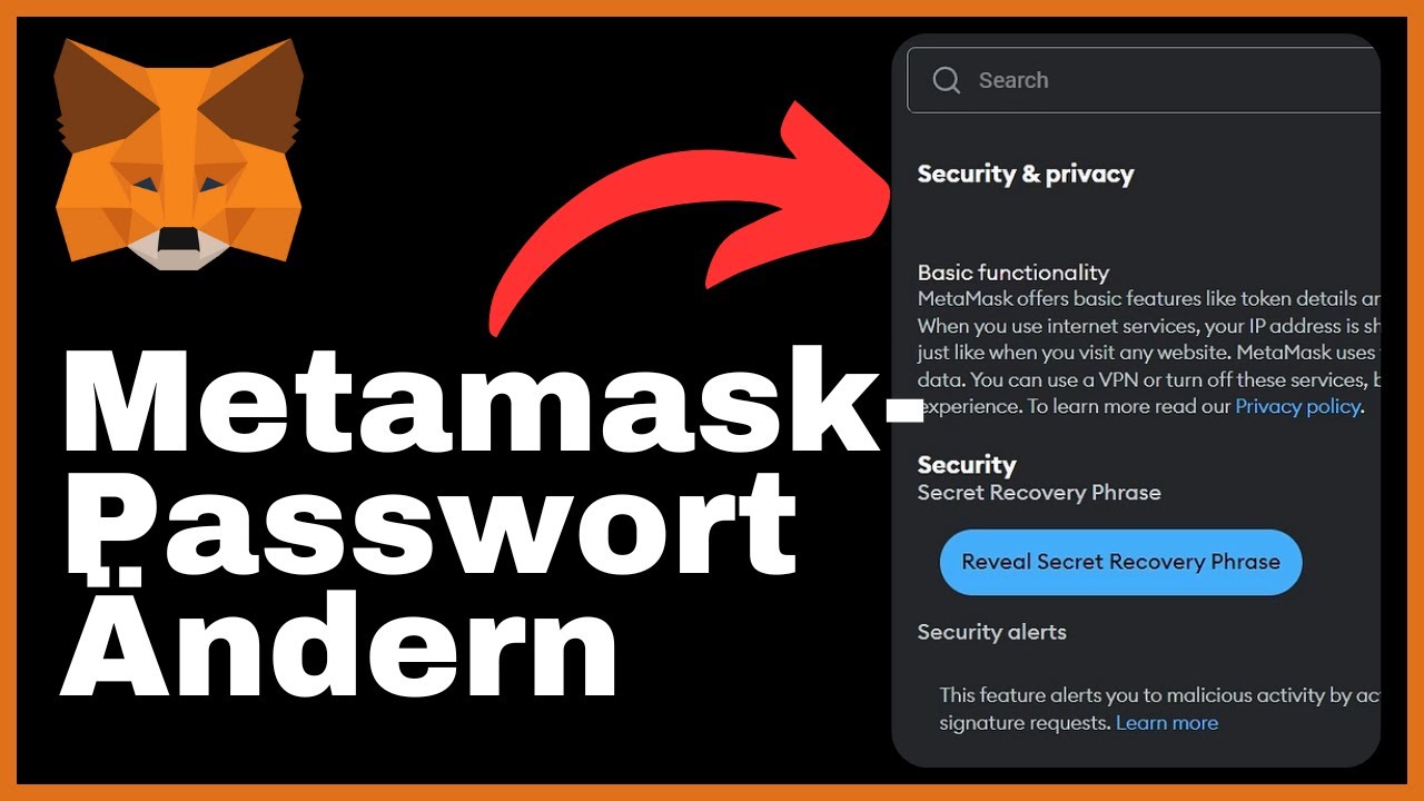 Wie Man Das Metamask-Passwort ÄNdert