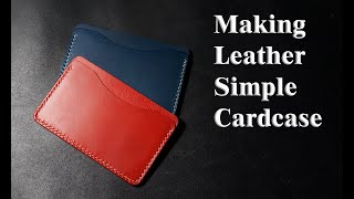 1 [Leathercraft] Making Leather Card Wallet / Free Pattern - Youtube