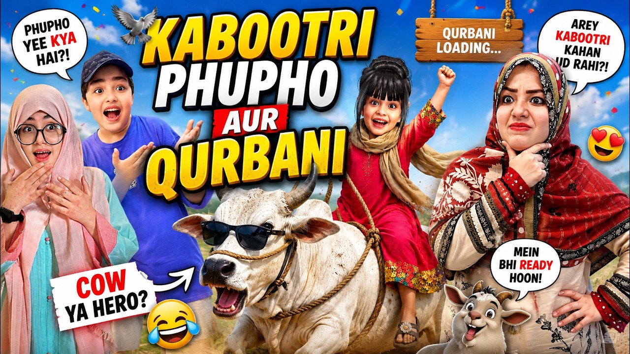 Kabootri Phupho Achanak A Gai 🐄 Qurbani Ke Janwar Pe Qabza Kar Lia 😂 ...