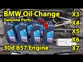 BMW X5 Engine Oil Change G05 30d