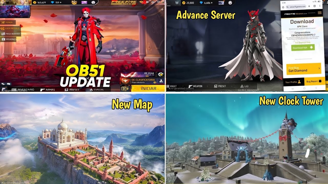 OB51 Update Advance Server All Confirm Changes 🔥 New Map