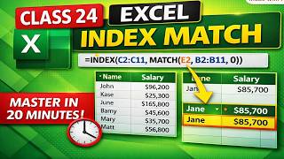 Master INDEX & INDEX MATCH in Excel | Powerful Lookup Functions Explained