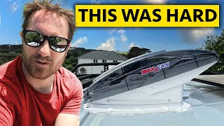 I HAD PROBLEMS INSTALLING MY MAXX AIR  FAN DELUX