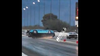 Bird Boyz horrific crash vs Scott Taylor's track doe at Tucson Street Outlaws No Prep