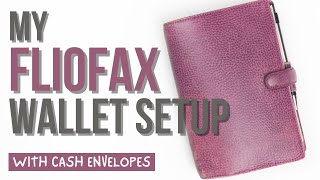 FILOFAX WALLET SETUP | Cash Envelope System in a Personal Sized  Filofax Finsbury Planner