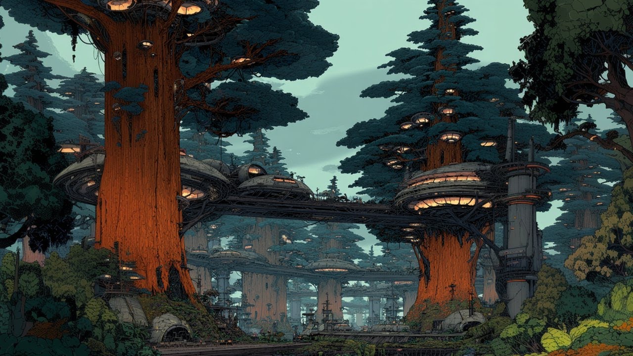 Calyx Station — Verdant Reach | Ambient Sci-Fi Forest Megacity
