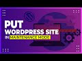 Wordpress Maintenance Mode - Setup Coming Soon Page in 2 Mins