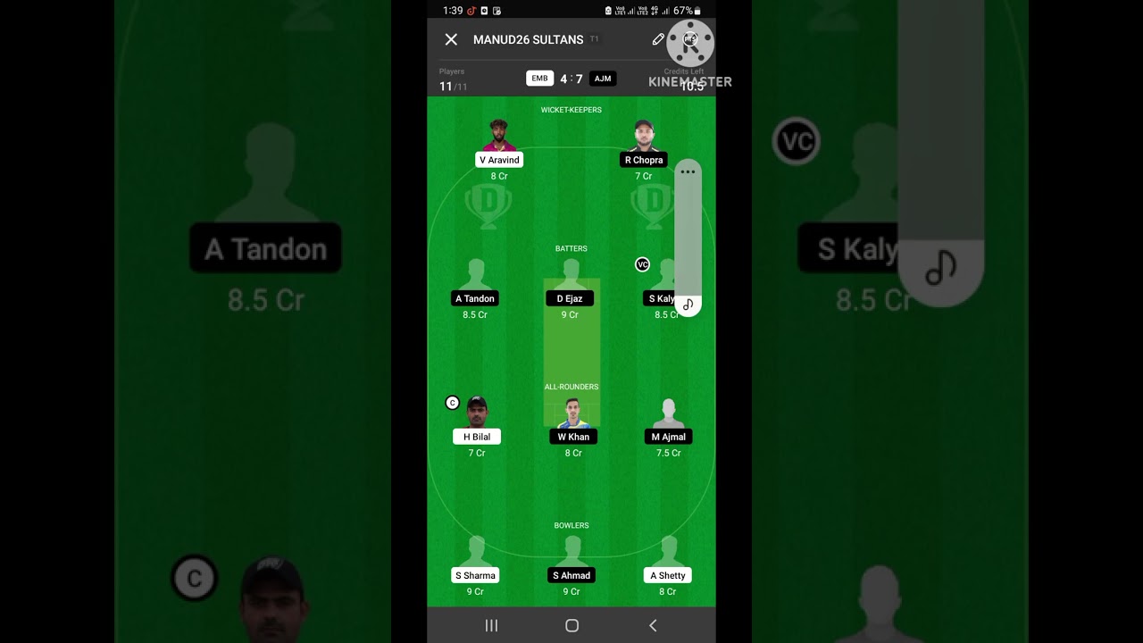 EMB VS AJM CRICKET DREAM11 PREDICTION