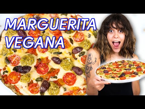PIZZA MARGUERITA VEGANA E SEM GLÚTEN (Fácil demais!!!)