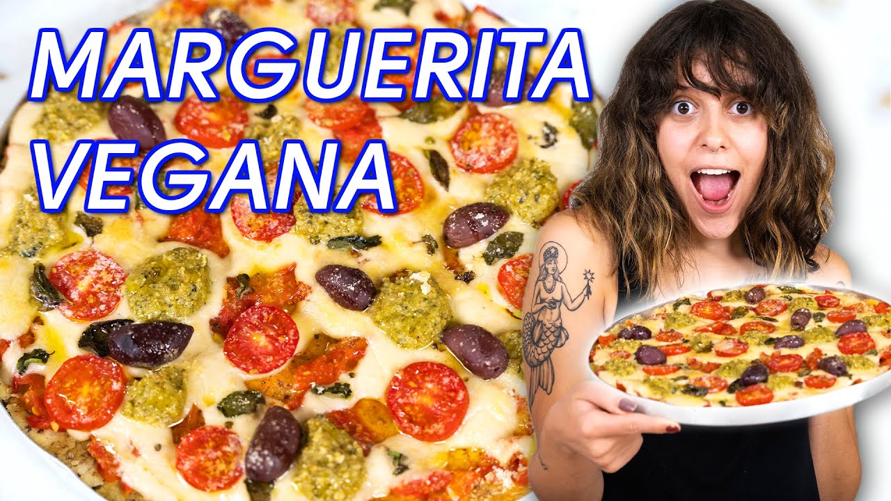 PIZZA MARGUERITA VEGANA E SEM GLÚTEN (Fácil demais!!!)